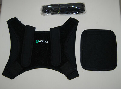 NIB anpole Adult Unisex Plasticity Posture Corrector in Solid Black One Size