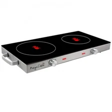 Megachef Mc-6200Ic Ceramic Infrared Double Electric Cooktop