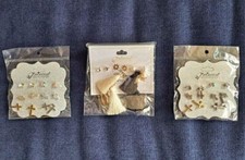 Princess Accessories Womens/Girls Lot of 3 Earrings Packages Brand New