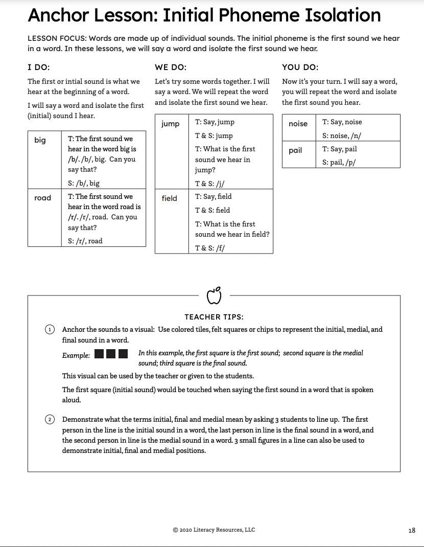 Heggerty Bridge the Gap Intervention Lessons Phonemic awareness 2nd