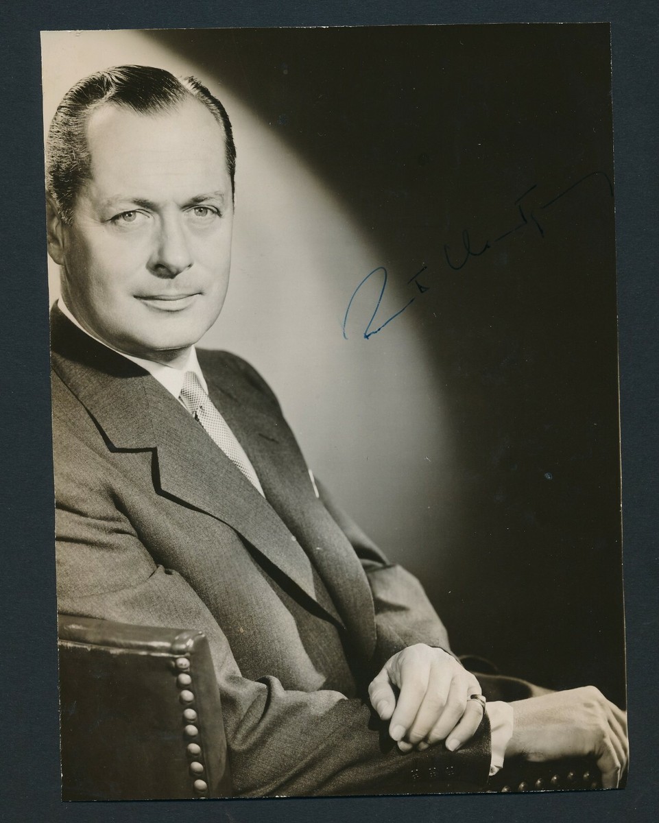 Robert Montgomery - Signed 5 3/4 x 7 1/2 Vintage Photo - Autograph