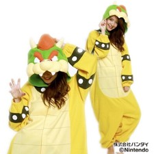 SAZAC Fleece Kigurumi Super Mario Bowser Costume Free Size New From Japan