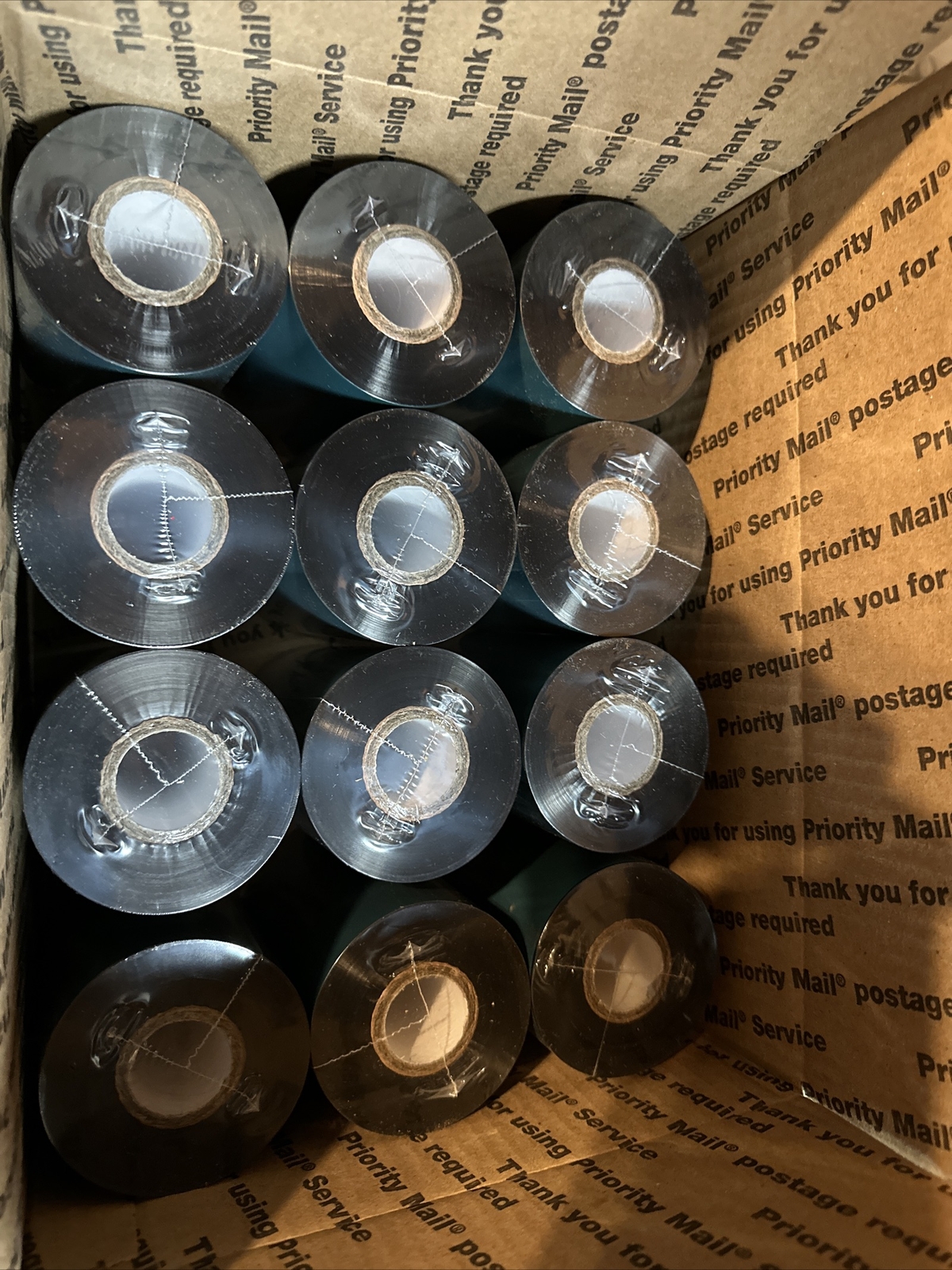 4.33 x 1181 Thermal Transfer Ribbon 110x360 Wax 12 roll compatible Sato ...