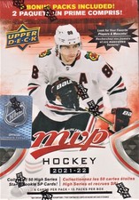 2021-22 Upper Deck MVP Hockey  sealed blaster box 15 packs of 6 cards
