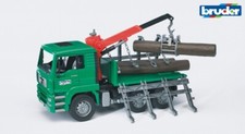 Bruder 1/16 MAN TGA Timber Truck w/ Loading Crane & Trunk BR02769