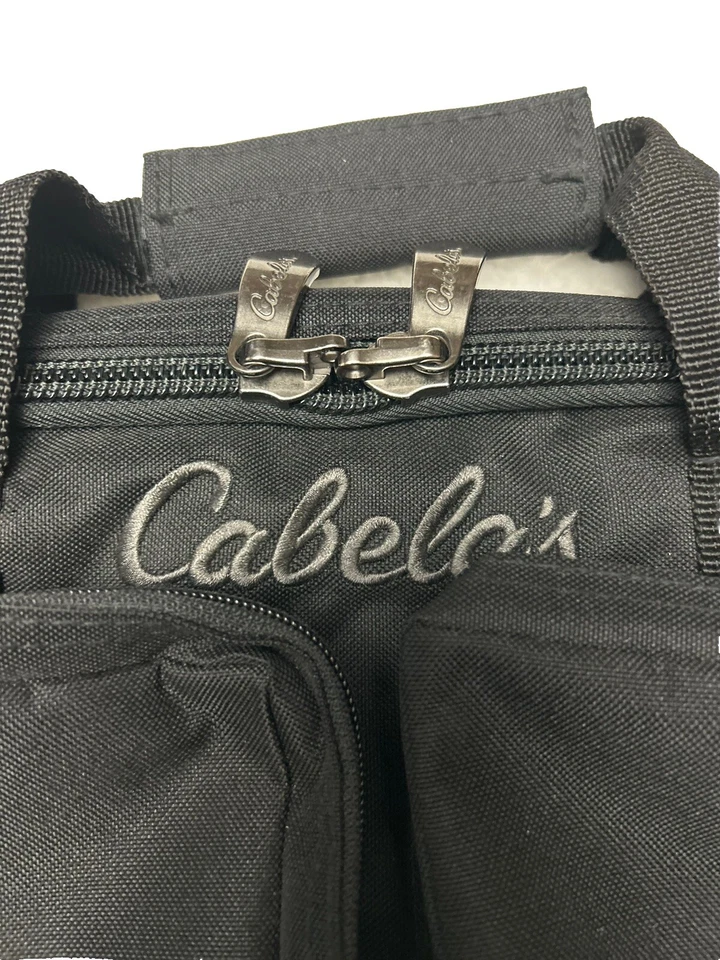 Estuche para pistola Cabela’s Deluxe negro dos bolsas exteriores asa de transporte táctica nuevo sin etiquetas Foto 3 de 4