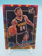 2023-24 Panini Donruss Jalen Pickett Red & Gold Holo Laser Rated Rookie Nuggets