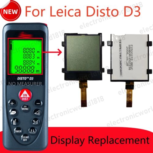 Display For Leica DISTO D3 Laser Distance Bluetooth Measurers LCD Screen Replace - Picture 1 of 3