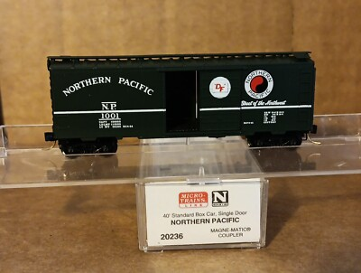 #ad Micro Trains #20236 Northern Pacific Boxcar N scale $14.86