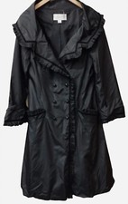 Bnwt Women’s Bellville Sasson Lorcan Mullany Black Silk Coat Size Uk 14 Rrp £795