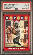 2008 TOPPS CHROME RED REFRACTOR /25 TC65 DERRICK MASON PSA 10