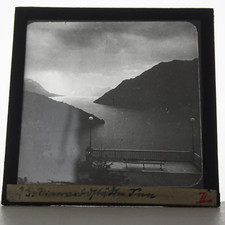 Luganer See Fotoplatte Um 1920-1930 Glas Positiv Glas Dia 8,5 cm X 8, 5 cm