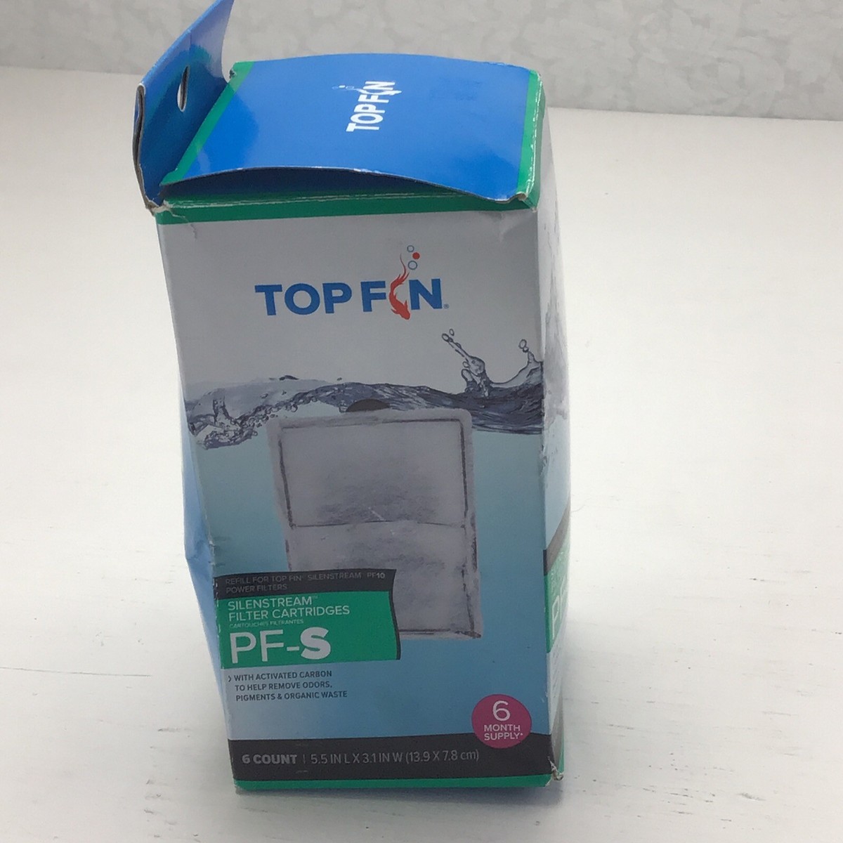 Activated Charcoal 12 Pack PF-S Filter Cartridges For Top Fin ...
