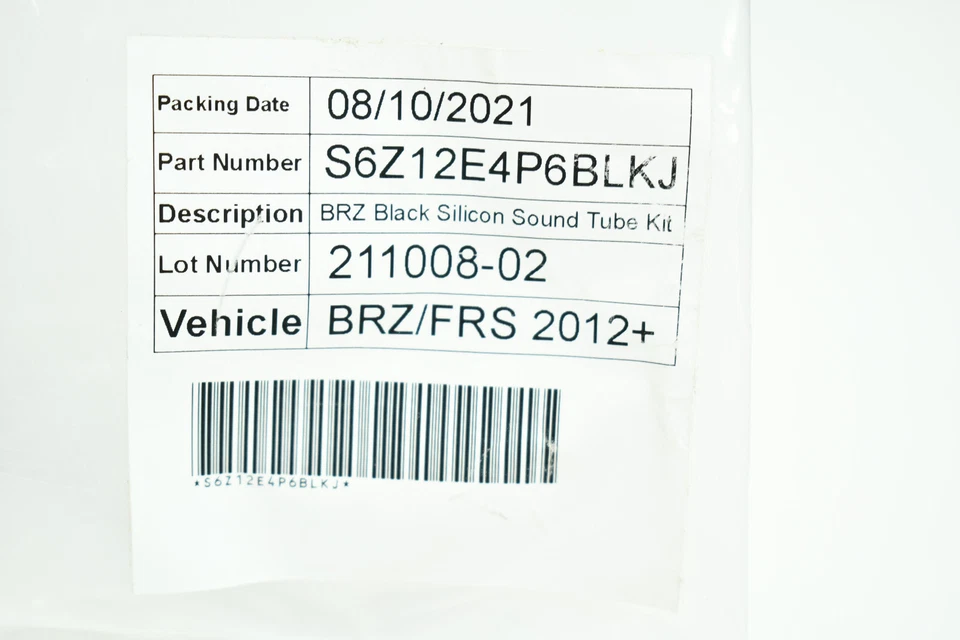 TUBO DE ADMISIÓN DE AIRE DE ENTRADA DE SILICONA AVO - NEGRO para SUBARU BRZ TOYOTA GT 86 SCION FRS Foto 3 de 3