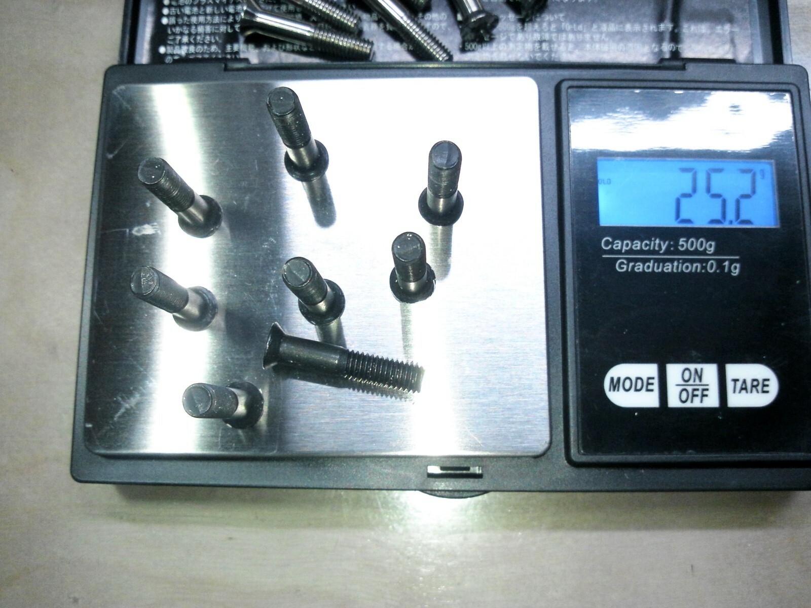 Titanium Hardware Skateboard Truck Mounting Bolts 1in/25mm (counter