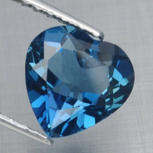 Vente topaze bleue london blue (traitée) - pierres taillées