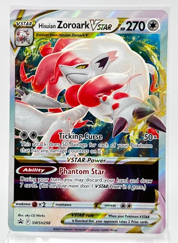 Hisuian Zoroark VSTAR SWSH 298 Pokémon Card 2022 Black Star Promo