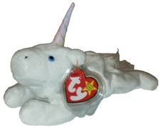 Ty Beanie Baby - MYSTIC Unicorn (Iridescent Horn & Yarn mane) 8" MWMTs Plush Toy