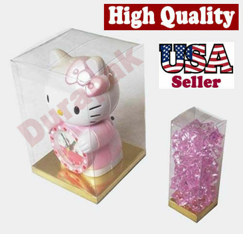 24~ 5x5x7" Clear PVC Boxes w/ Gold Card for Fragrance Perfume Toy Gift Packaging - Picture 2 of 4