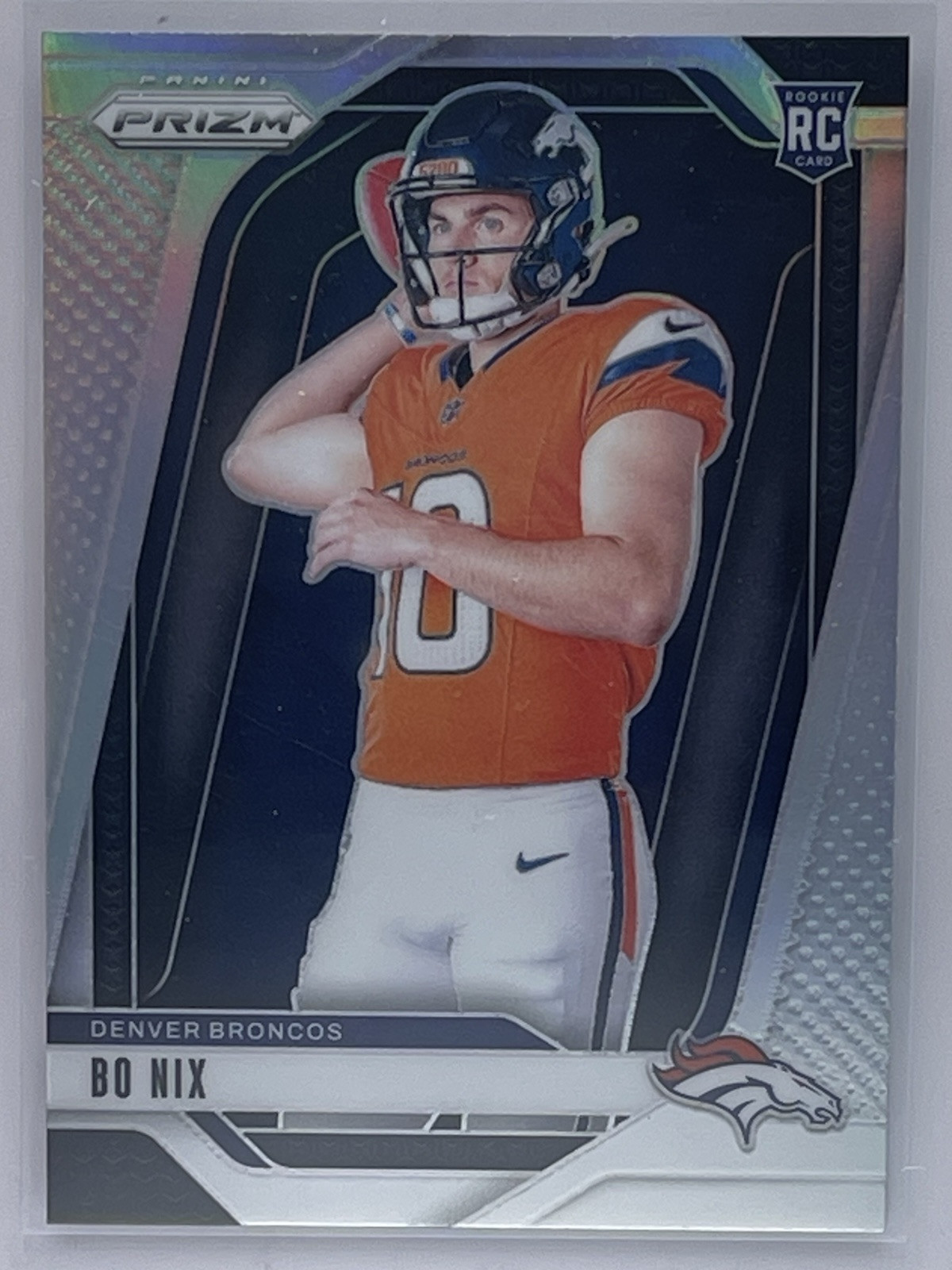 2024 Panini Prizm Bo Nix Rookie Variation Silver Prizm #5 - Denver Broncos