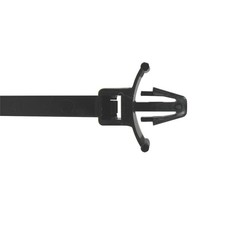500 Pack 8.2 inch Cable Ties with Push Mount, Black, TS 50 lb | ABB L-7-50PM-0-D