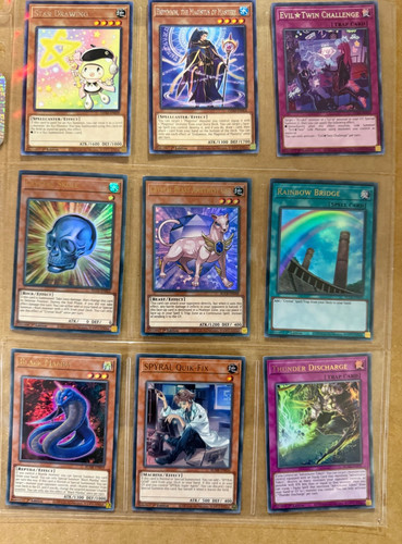 Yu-Gi-Oh! 9 Card Mixed Lot Crystal Beast SPYRAL Evil Twin Endymion Foils