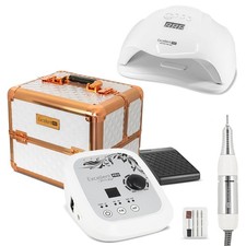Kit Manucure Professionnel Excellent Pro avec Lampe UV LED, Valise et Ponceuse