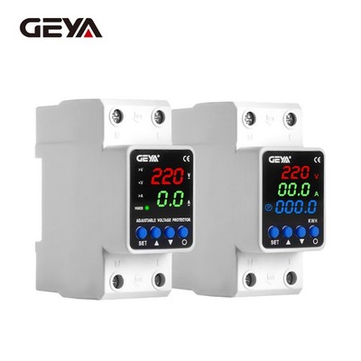 GEYA GPS6 Digitalanzeige-Spannungs-Strom-KWH-Schutzgerät Schutz 2P 40/63/80A 220