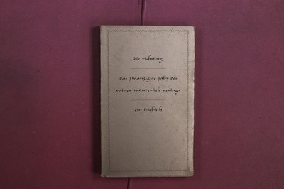 410794 DIE RICHTUNG Rainer Wunderlich Verlag Ein Lesebuch aus dem zwanzigsten