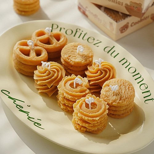 Cookie Scented Candles, 4PCs Soy Wax Gift Set, Long-Lasting Aroma, NEW V5U6 - Photo 10/15
