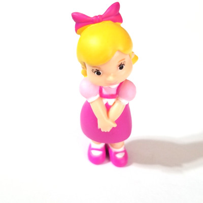 Disney Just Play Little Girl 2.5'' Pink Figure Cake Topper Toy Collectible Gift