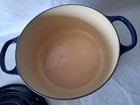 Le Creuset  4.5 Qt. Signature Round Dutch Oven Marseille/Blue Enameled w/ Lid — photo 3