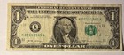 BIRTHDAY/ANNIVERSARY $1.00 CURRENCY Note 02-10-1965 — photo 1