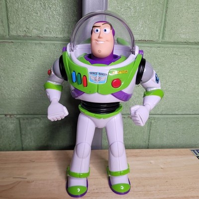 Disney Pixar Buzz Lightyear Talking Action Figure Toy Story Thinkway 12'' 