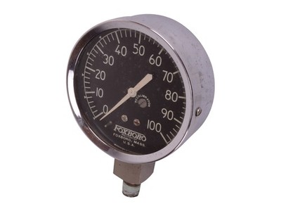 Foxboro 0-100 PSI Manometer 95mm | Edelstahl Gehäuse