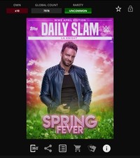 DIGITAL Topps WWE DAILY SLAM 21 APRIL SPRING FEVER Pink - LA KNIGHT 7978cc