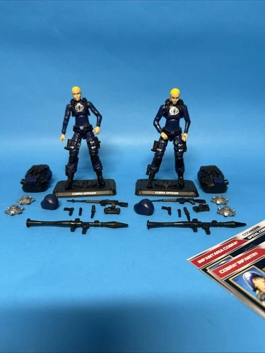 GI Joe 50th Anniversary 2016 COBRA OFFICER V5 Set of 2 Female Legions Complete