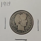 1914 Barber Silver Quarter Dollar. Very Nice !!!
