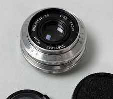Lente fotográfica Industar 50 50 mm f/3,5 montaje M39 vintage para cámaras Leica Zenit FED