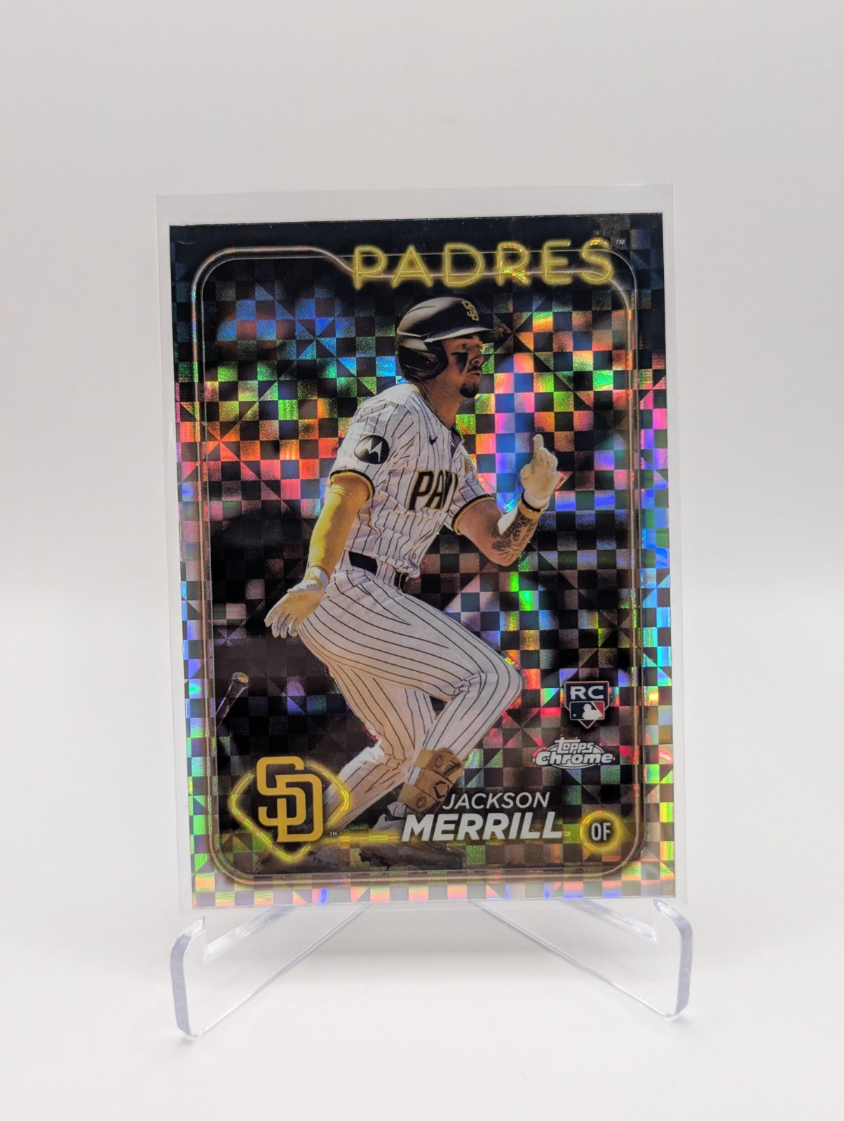 2024 Topps Chrome - Jackson Merrill #207 X-Fractor (RC)