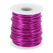 12 Gauge 2mm Aluminum Craft Wire, 65.6 Ft Metal Wire, Dark Pink