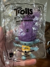 Trolls World Tour- McDonald  s Happy Meal Toy 3 Party Branch -2020 New Sealed