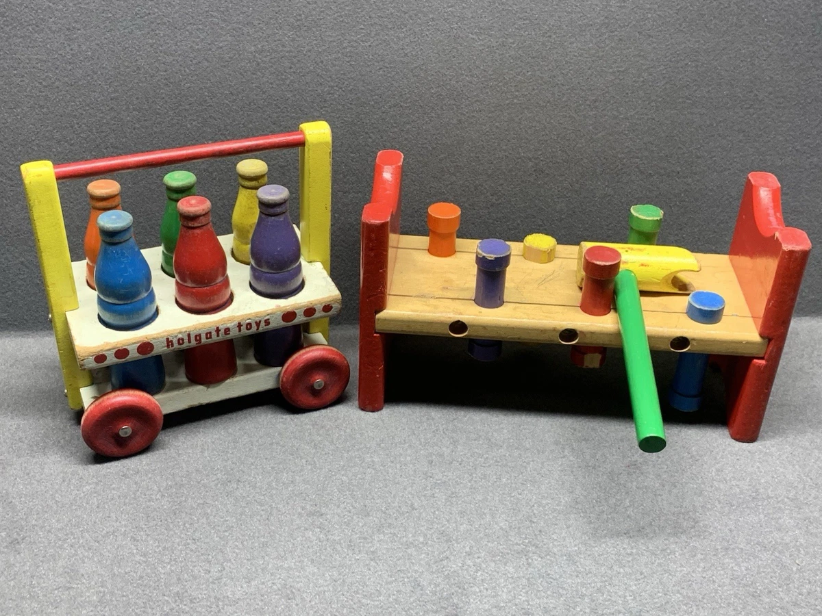 80s エルエルビーン HOLGATE TOYS 木製 積み木 トイ アメリカ製 Las mejores ofertas en Holgate Madera y Juguetes de roles hechos a