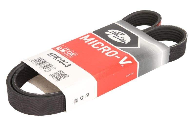 Gates Micro-V V-Ribbed Belt - 6PK1043 - OE Matching Quality and Specification - Image 31