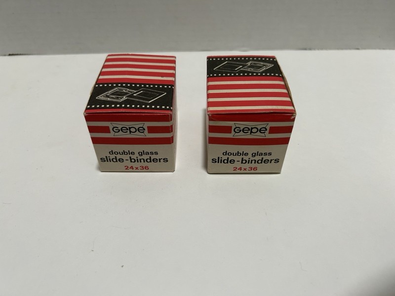 1 1/2x  Boxes 33 GEPE 24x36 Double Glass Slide Binders Mounts