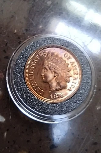 1876 PR indian head Penny Red, High Level MS mirrors, Hard To Find Condition