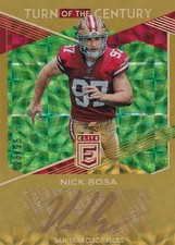 Nick Bosa 2019 elite turn of the century autographs #TC-NB gold ink - #ed 23/25