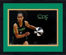 Framed Skylar Diggins-Smith Seattle Storm Signed 11x14 Dribbling Spotlight Photo
