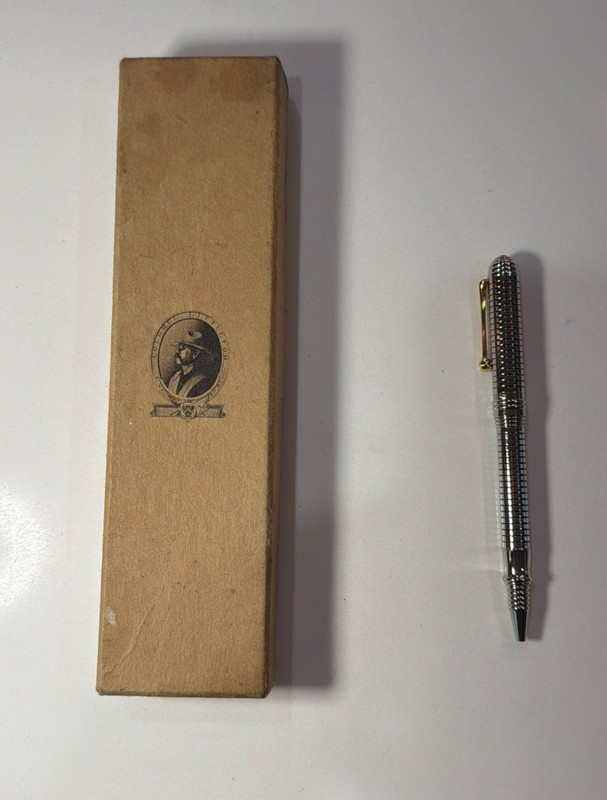 Colonel Littleton No. 3 Art Deco Ballpoint Pen w/ Original Box Retired Rare