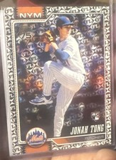 2026 Topps Series 1 #4 Jonah Tong Rookie Card Spring Training Foil Mets (RC)
